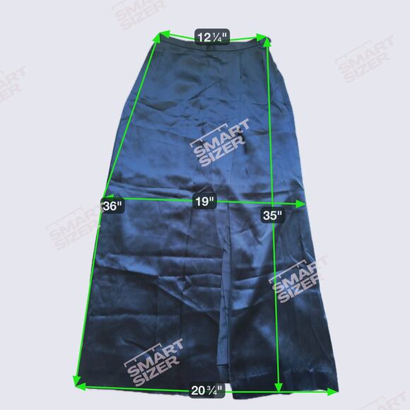 Vintage Giorgio Armani Silk Black Midi Skirt Side Slit XS Quiet Luxury Old Money - Picture 4 of 9